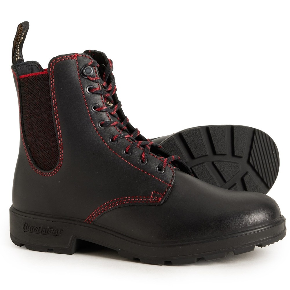 NEW Blundstone 2325 Originals Women Boots Sz 7.5 Lace-Up Leather Women Black Red